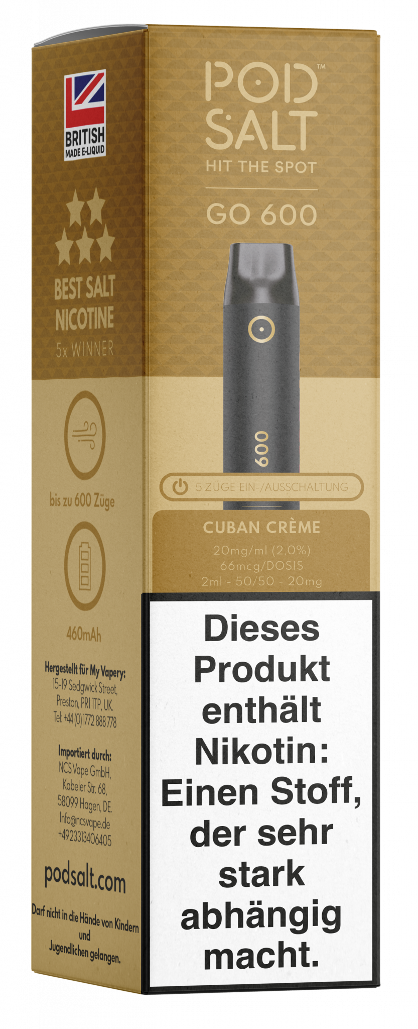 elfbar nachfüll pod läuft aus POD SALT ORIGIN CUBAN CREME