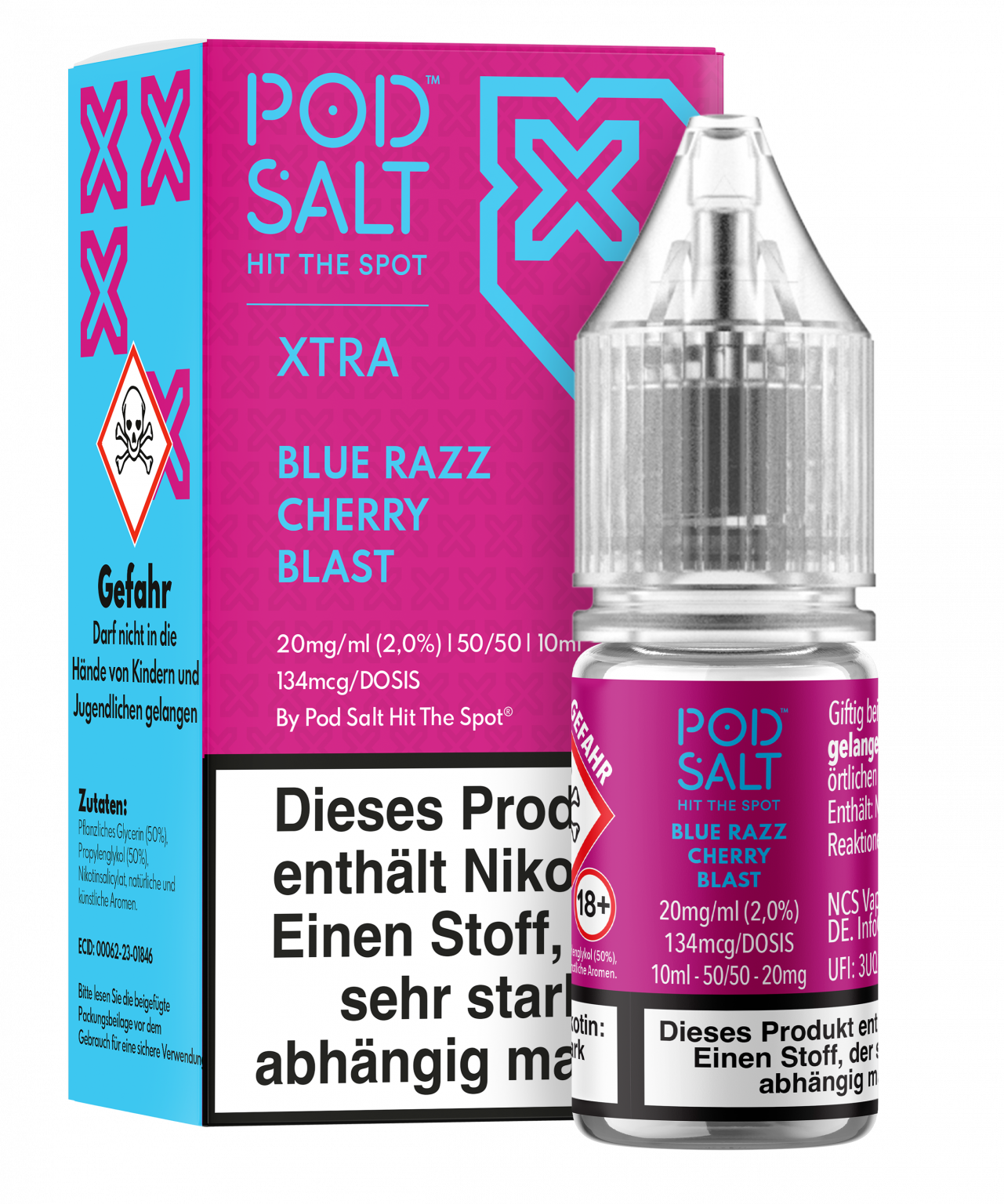 Pod Salt Xtra Blue Razz Cherry Blast – PODSALT­ | Deutschland